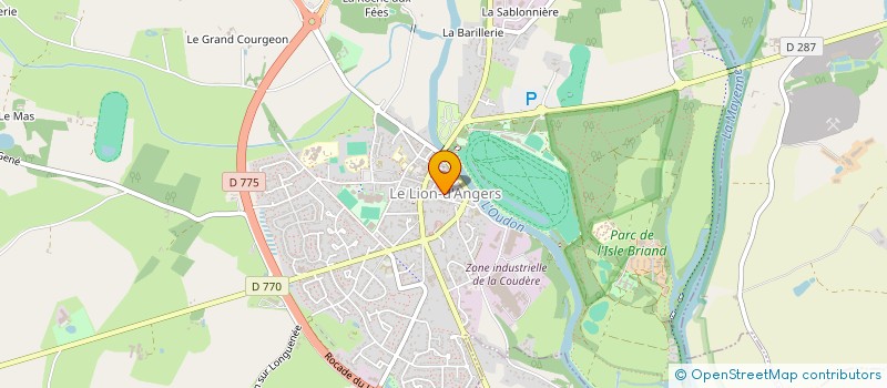 localisation de l'entreprise AMICALE DE L ECOLE PUBLIQUE  LE LION D'ANGERS