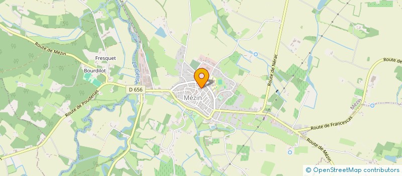 localisation de l'entreprise AMICALE DE L'EHPAD L'OREE DES BOIS  MEZIN