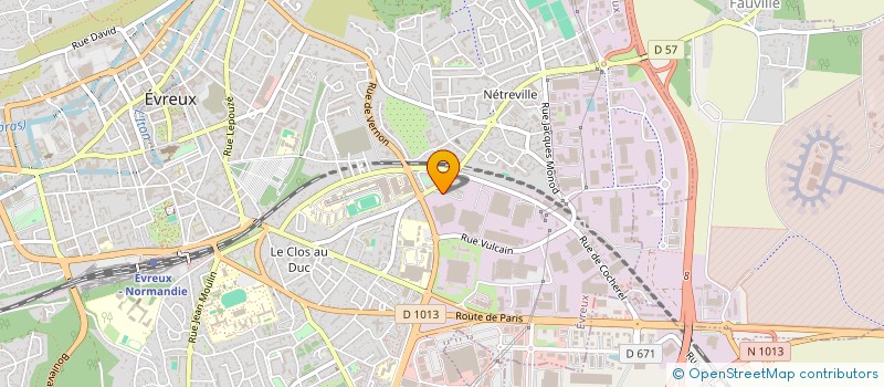 localisation de l'entreprise AMICALE DE L ESIC 1J105  EVREUX