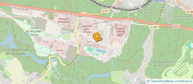 localisation de l'entreprise AMICALE DE L ETAT MAJOR DE LA BRIGADE DE MAINTENANCE à VERSAILLES