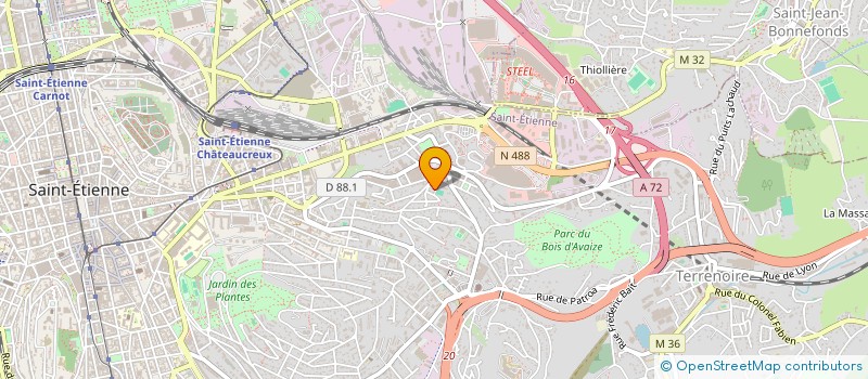 localisation de l'entreprise AMICALE DE L ETOILE-THEATRE  SAINT-ETIENNE