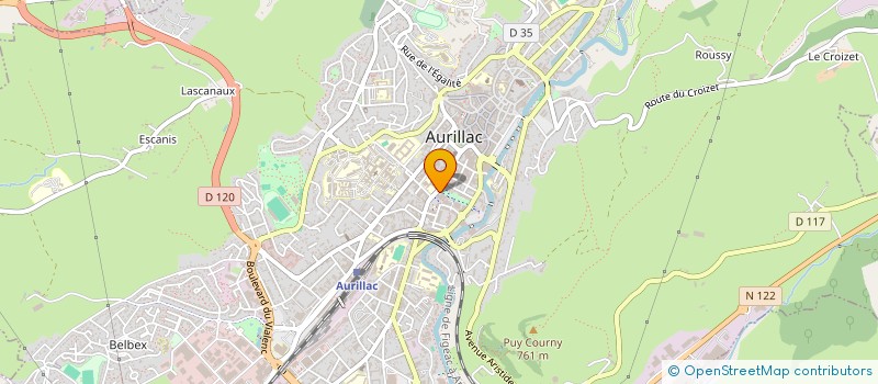localisation de l'entreprise AMICALE DE L'HARMONIE MUNICIPALE D'AURILLAC à AURILLAC