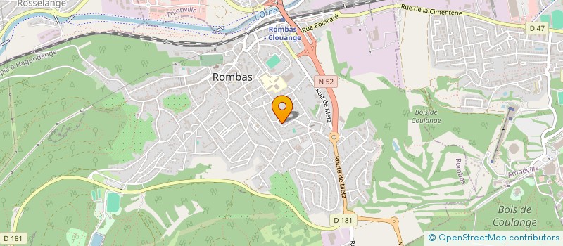 localisation de l'entreprise AMICALE DE L'HARMONIE MUNICIPALE LA CONCORDIA à ROMBAS