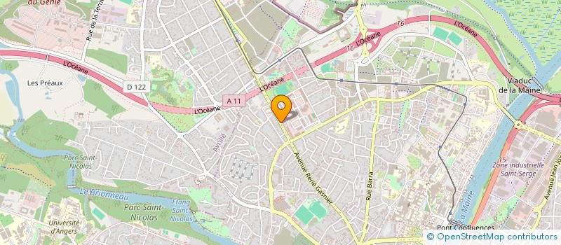 localisation de l'entreprise AMICALE DE LA 23E COMPAGNIE D'APPUI A L'AMPHIBIE ET AU FRANCHISSEMENT à ANGERS