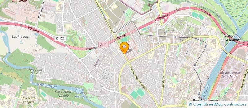 localisation de l'entreprise AMICALE DE LA 4E COMPAGNIE DU 6E REGIMENT DU GENIE à ANGERS