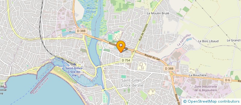 localisation de l'entreprise AMICALE DE LA BOULE EN BOIS DE SAINT GILLES CROIX DE VIE à SAINT-GILLES-CROIX-DE-VIE