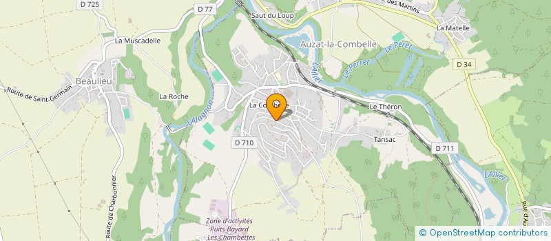 localisation de l'entreprise AMICALE DE LA CHAPELLE DES MINEURS  AUZAT-LA-COMBELLE