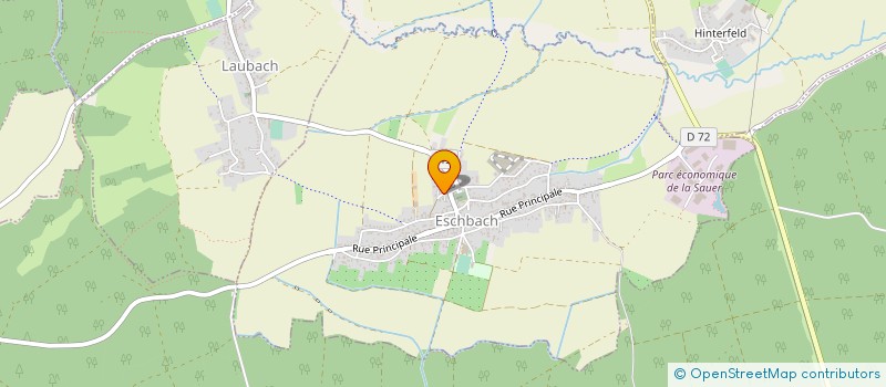 localisation de l'entreprise AMICALE DE LA CLASSE 1948 D'ESCHBACH-LAUBACH  ESCHBACH