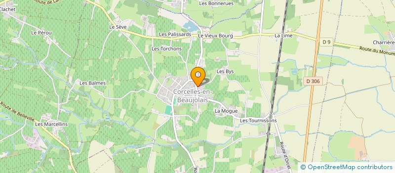 localisation de l'entreprise AMICALE DE LA CLASSE EN 4 DE CORCELLES EN BEAUJOLAIS  CORCELLES-EN-BEAUJOLAIS