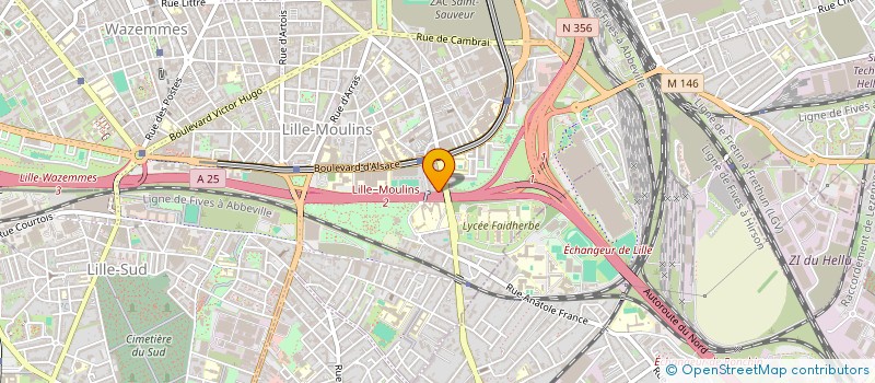 localisation de l'entreprise AMICALE DE LA COMPAGNIE D APPUI AU COMMANDEMENT DU CCR-FR à LILLE