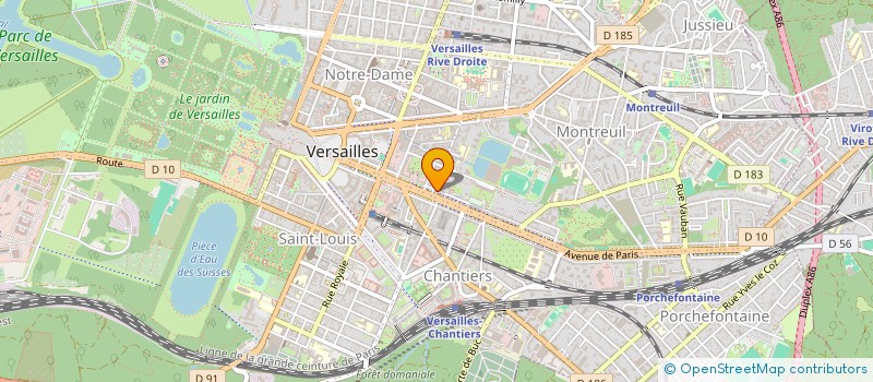 localisation de l'entreprise AMICALE DE LA D.A.E.F. à VERSAILLES