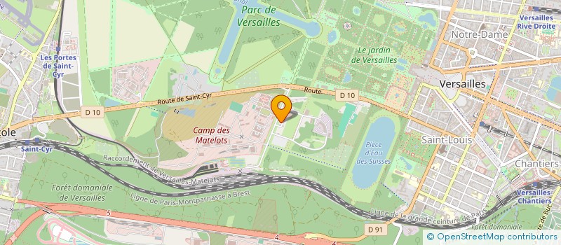 localisation de l'entreprise AMICALE DE LA DIRECTION DU SERVICE INTERARMEES DES MUNITIONS à VERSAILLES