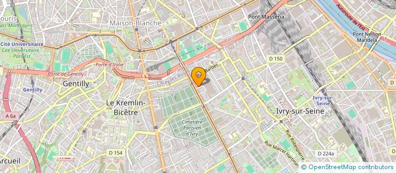 localisation de l'entreprise AMICALE DE LA DIRECTION NATIONALE DU RENSEIGNEMENT ET DES ENQUETES DOUANIERES (AMICALE DE LA DNRED)  IVRY-SUR-SEINE