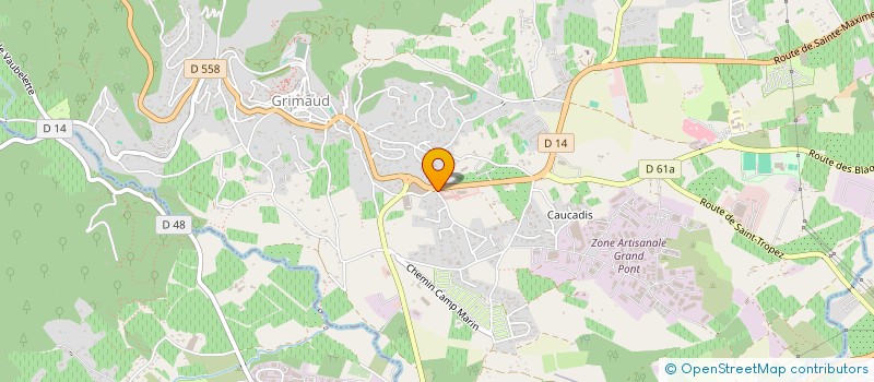 localisation de l'entreprise AMICALE DE LA GENDARMERIE DE GRIMAUD (GEND'AZUR) à GRIMAUD