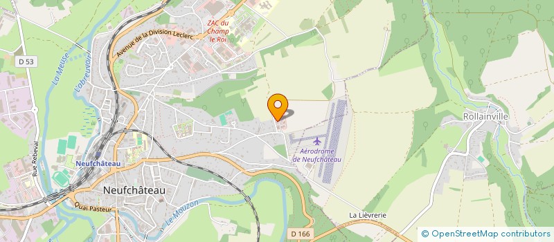 localisation de l'entreprise AMICALE DE LA GENDARMERIE DE LA PLAINE (A.G.P.)  NEUFCHATEAU