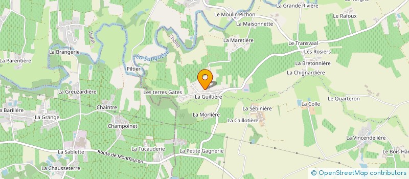 localisation de l'entreprise AMICALE DE LA GUILTIERE à SEVREMOINE