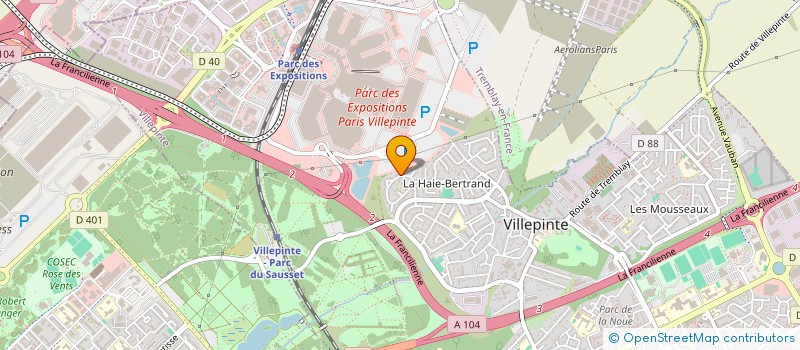 localisation de l'entreprise AMICALE DE LA HAIE BERTRAND à VILLEPINTE