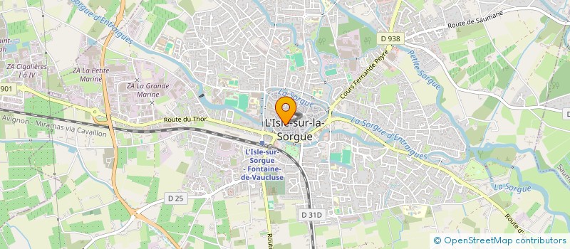 localisation de l'entreprise AMICALE DE LA MAIRIE  L'ISLE-SUR-LA-SORGUE