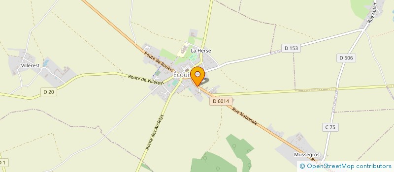 localisation de l'entreprise AMICALE DE LA MAISON DE RETRAITE D'ECOUIS  ECOUIS