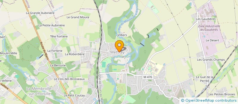 localisation de l'entreprise AMICALE DE LA PETANQUE MEMBROLLAISE (A.P.M.)  LA MEMBROLLE-SUR-CHOISILLE