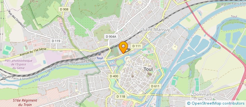 localisation de l'entreprise AMICALE DE LA POLICE  TOUL