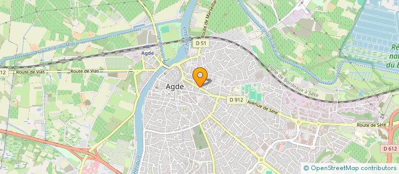 localisation de l'entreprise AMICALE DE LA POLICE AGATHOISE 07/82  AGDE