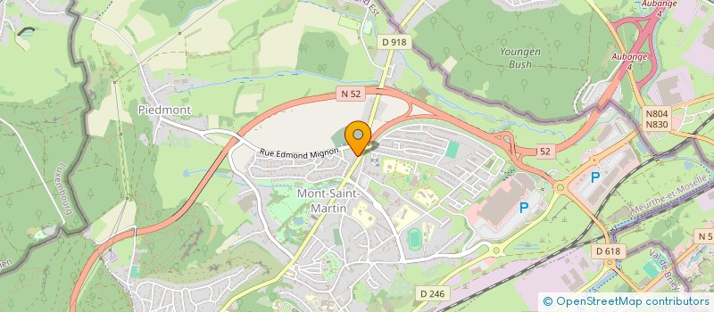 localisation de l'entreprise AMICALE DE LA POLICE AUX FRONTIERES DE MONT SAINT MARTIN  MONT-SAINT-MARTIN