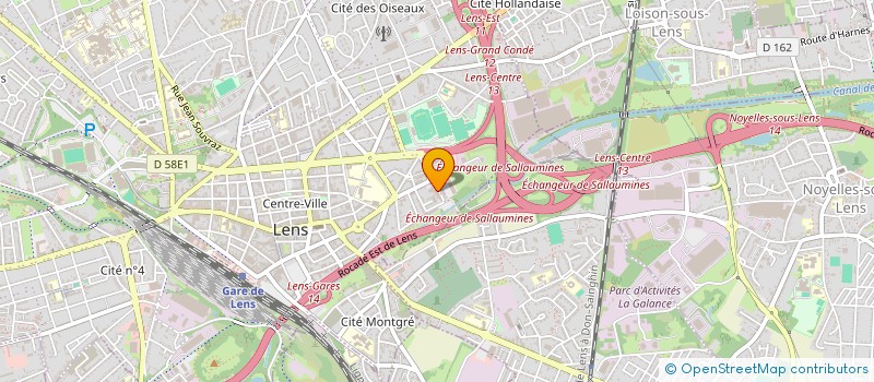 localisation de l'entreprise AMICALE DE LA POLICE DE LENS AGGLO  LENS