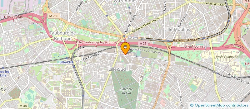 localisation de l'entreprise AMICALE DE LA POLICE LILLOISE à LILLE