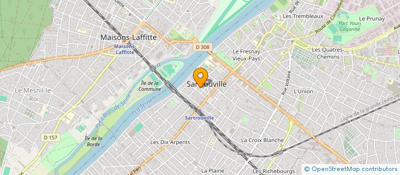 localisation de l'entreprise AMICALE DE LA POLICE MUNCIPALE DE SARTROUVILLE  SARTROUVILLE