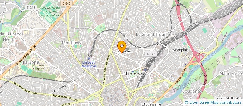 localisation de l'entreprise AMICALE DE LA POLICE MUNICIPALE DE LIMOGES à LIMOGES
