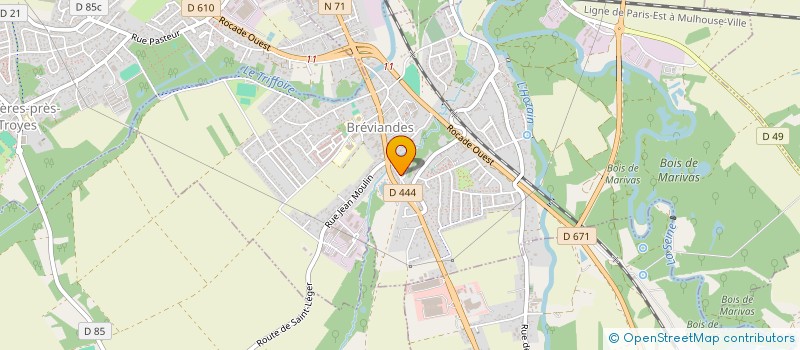 localisation de l'entreprise AMICALE DE LA PREPARATION MILITAIRE MARINE DE TROYES (APMMT)  BREVIANDES