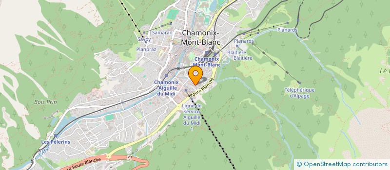 localisation de l'entreprise AMICALE DE LA RESIDENCE HELENE COUTTET  CHAMONIX-MONT-BLANC