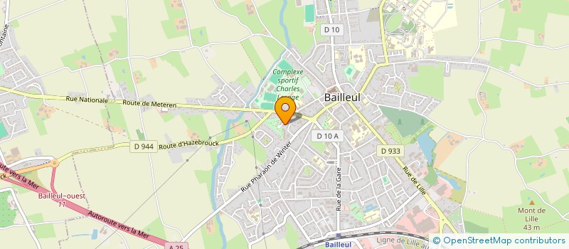 localisation de l'entreprise AMICALE DE LA RESIDENCE PHARAON DE WINTER à BAILLEUL