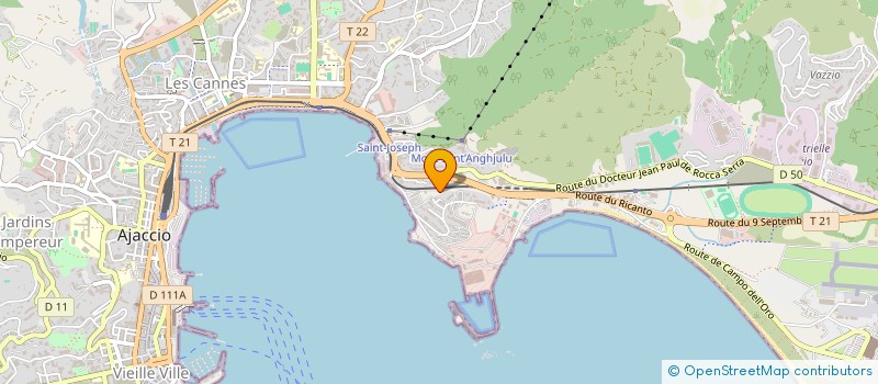 localisation de l'entreprise AMICALE DE LA SAJ2R AJACCIO  AJACCIO