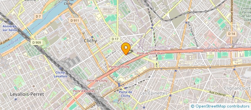 localisation de l'entreprise AMICALE DE LA YOUTH STATION à CLICHY