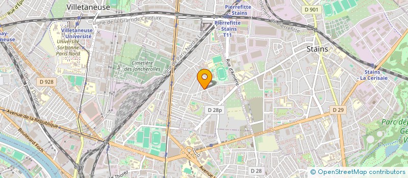localisation de l'entreprise AMICALE DE LOCATAIRES PAUL-LANGEVIN à PIERREFITTE-SUR-SEINE
