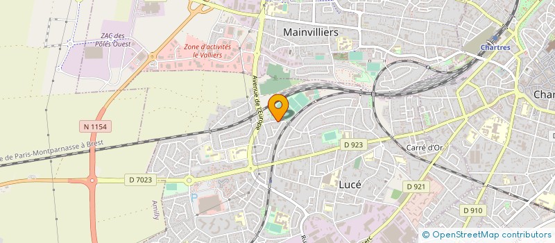 localisation de l'entreprise AMICALE DE LUCE FOOTBALL à LUCE