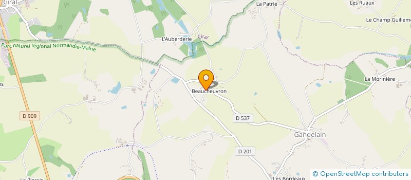 localisation de l'entreprise AMICALE DE MARINS ET DE MARINS ANCIENS COMBATTANTS DE L'ORNE à GANDELAIN