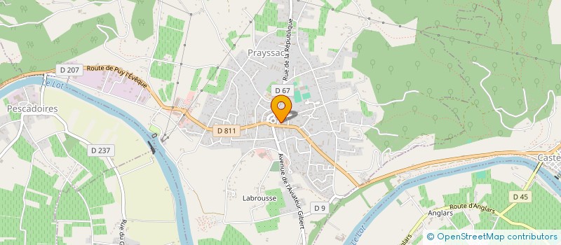 localisation de l'entreprise AMICALE DE PRAYSSAC  PRAYSSAC