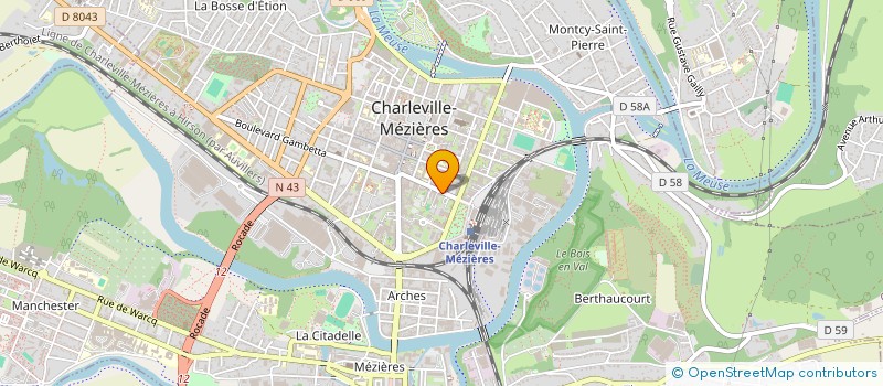 localisation de l'entreprise AMICALE DE PREVOYANCE DES PERSONNELS DE LA POLICE ARDENNAISE  CHARLEVILLE-MEZIERES