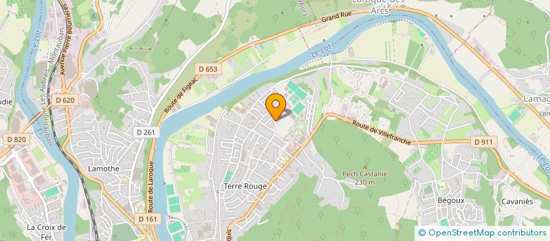 localisation de l'entreprise AMICALE DE RETRAITES DE L'EDUCATION NATIONALE DU LOT (AREN 46)  CAHORS