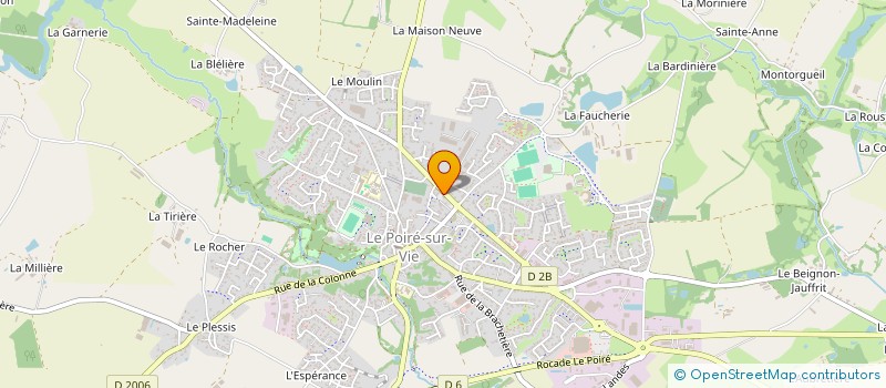 localisation de l'entreprise AMICALE DE SAPEURS POMPIERS DU POIRE SUR VIE à LE POIRE-SUR-VIE