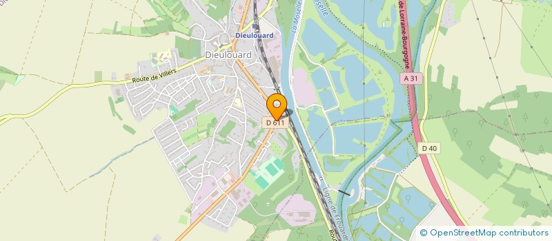 localisation de l'entreprise AMICALE DE SECOURS DES SAPEURS POMPIERS DE DIEULOUARD  DIEULOUARD