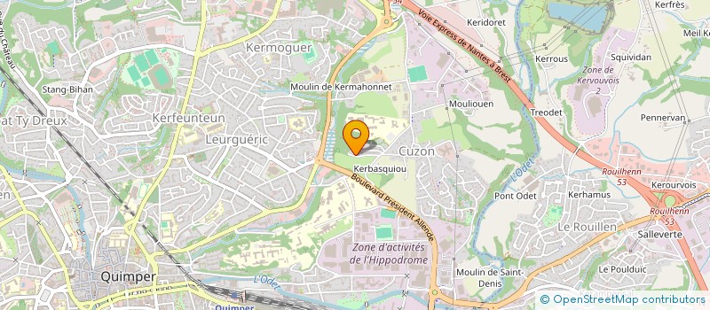 localisation de l'entreprise AMICALE DE SOLIDARITE PIERRE RIOU à QUIMPER