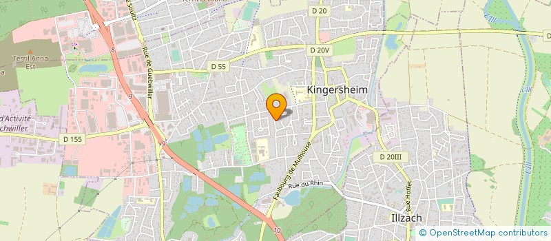 localisation de l'entreprise AMICALE DE TIR DE KINGERSHEIM  KINGERSHEIM