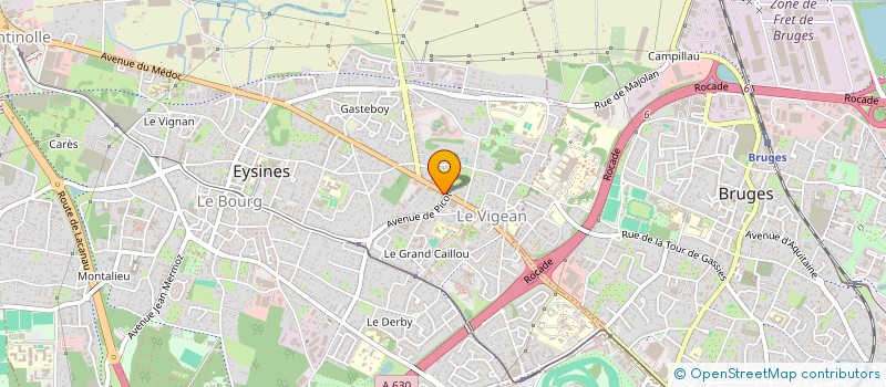 localisation de l'entreprise AMICALE DERMATO-VENEROLOGUES SUD OUEST à EYSINES