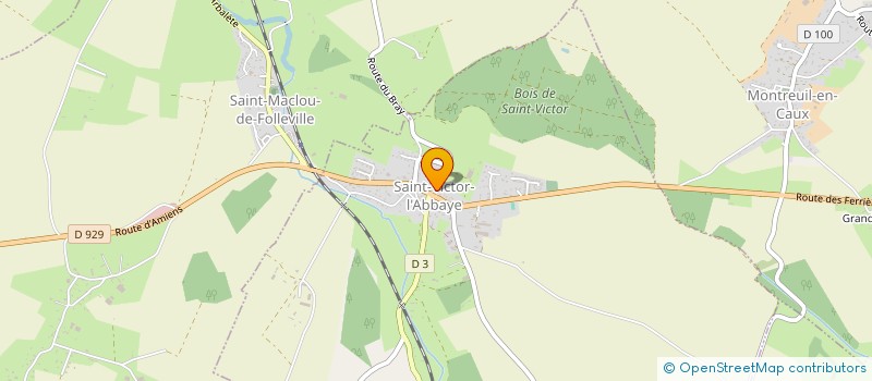 localisation de l'entreprise AMICALE DES A.C.P.G. CATM DE SAINT VICTOR L'ABBAYE  SAINT-VICTOR-L'ABBAYE