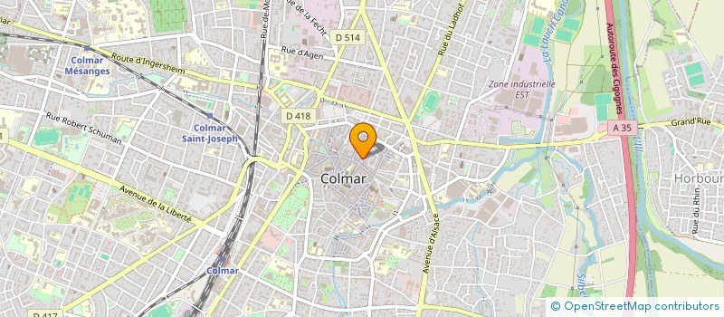 localisation de l'entreprise AMICALE DES ADMINISTRATEURS DE LA MUTUELLE DE LA VILLE DE COLMAR  COLMAR