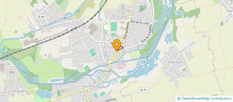 localisation de l'entreprise AMICALE DES AGENTS COMMUNAUX à CORBIE
